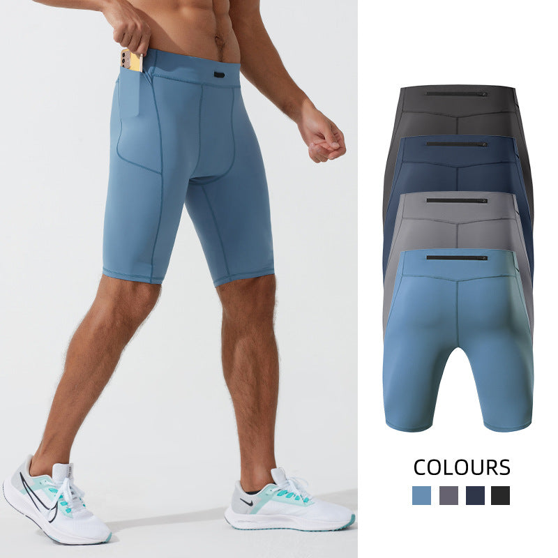 Summer Men's High Elastic Compression Aerobics