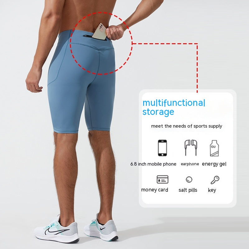 Summer Men's High Elastic Compression Aerobics