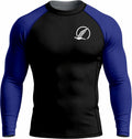Black with Blue Sleeves Ranked Rashguard