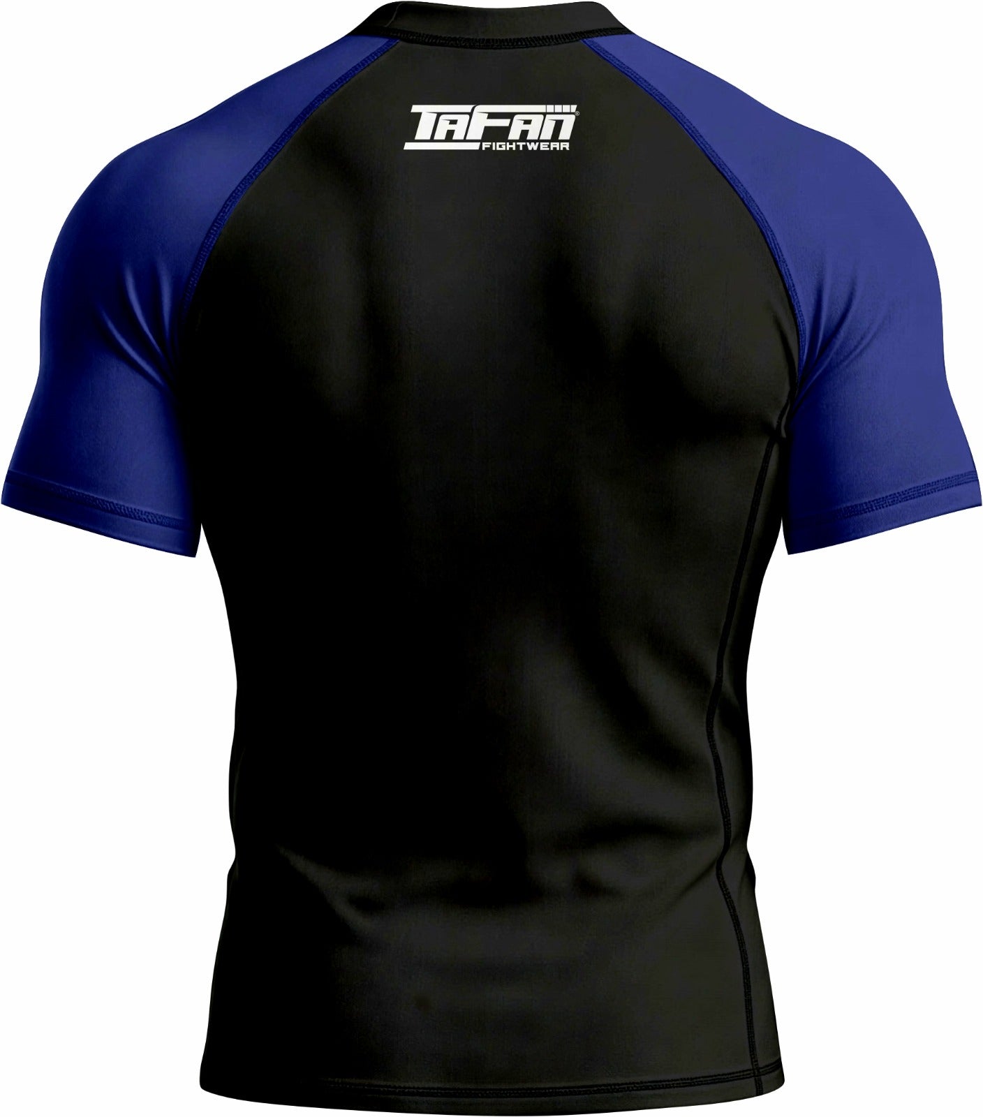 Black with Blue Sleeves Ranked Rashguard