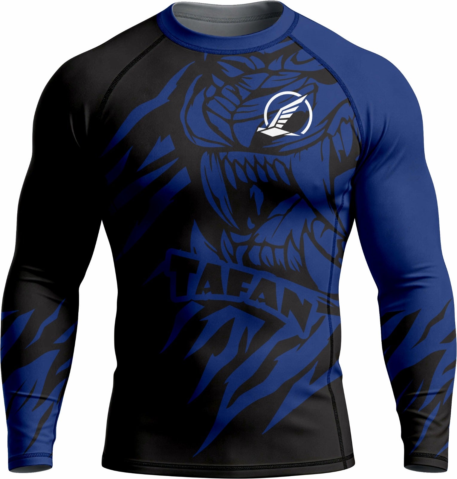 Predator Ranked Blue Premium Bjj Rash Guard For Men/Women