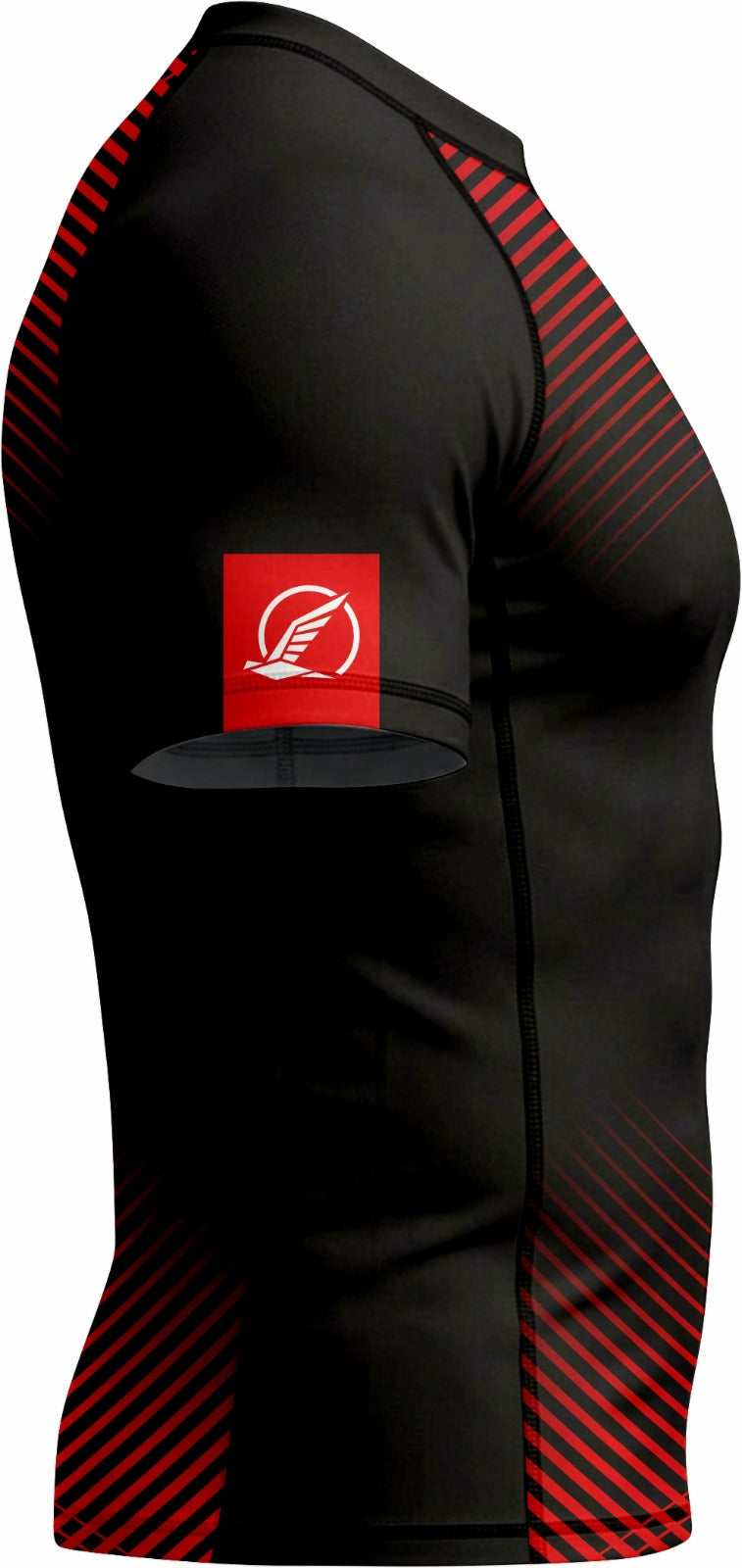 Predator Ranked Red Premium Bjj Rash Guard For Men/Women