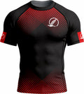 Predator Ranked Red Premium Bjj Rash Guard For Men/Women