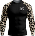 Black and Beige Premium Bjj Rash Guard For Men/Women
