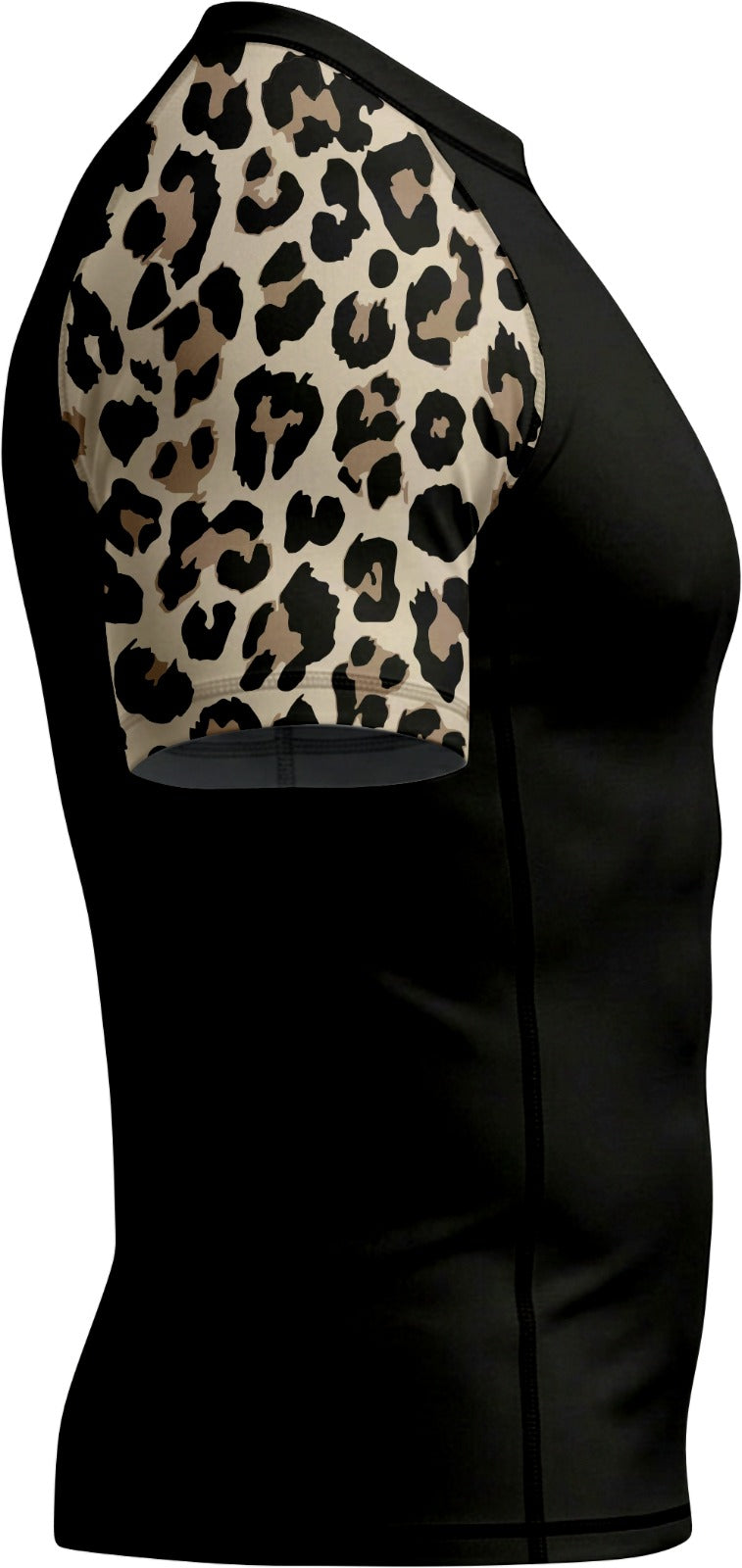 Black and Beige Premium Bjj Rash Guard For Men/Women