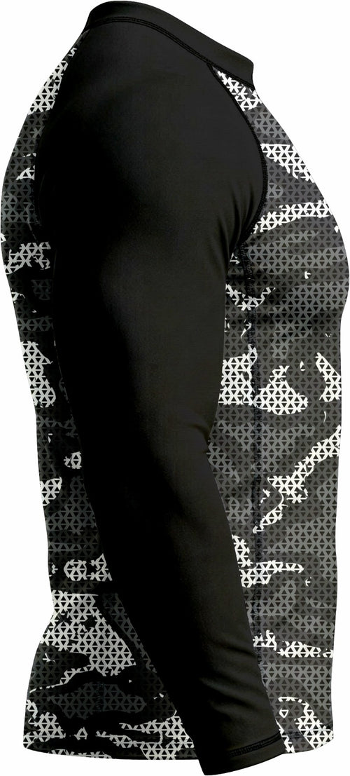 Black & Light Grey Ranked Rashguard