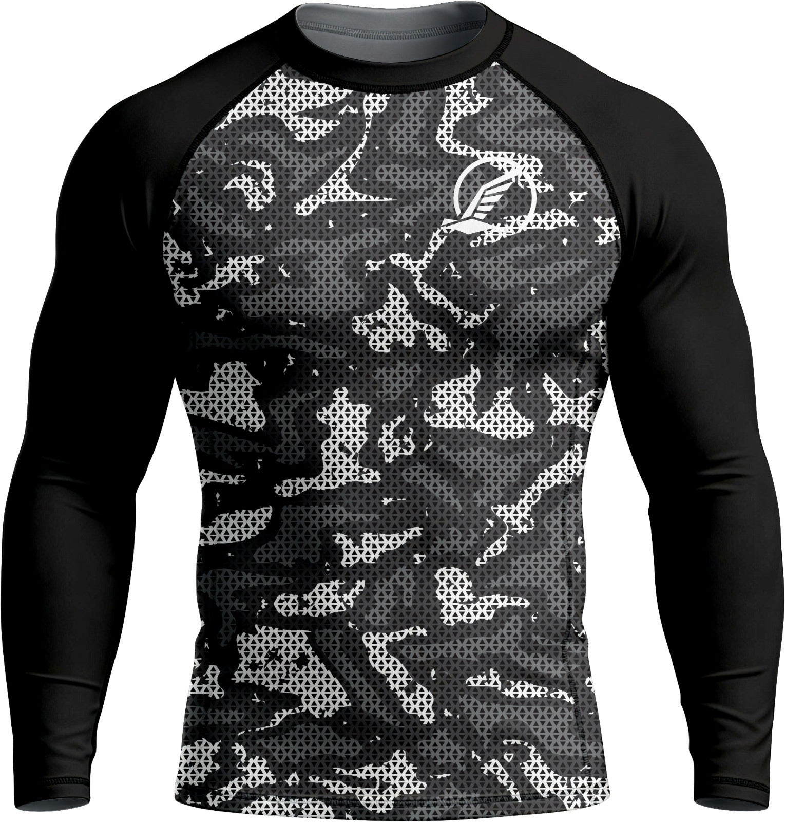 Black & Light Grey Ranked Rashguard