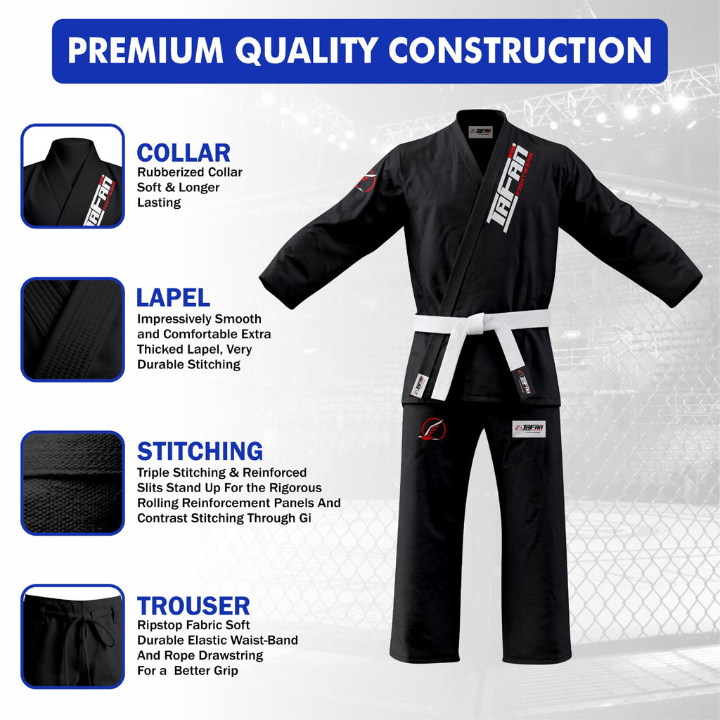 Basic Black Brazilian Jiu Jitsu GI (BJJ GI)