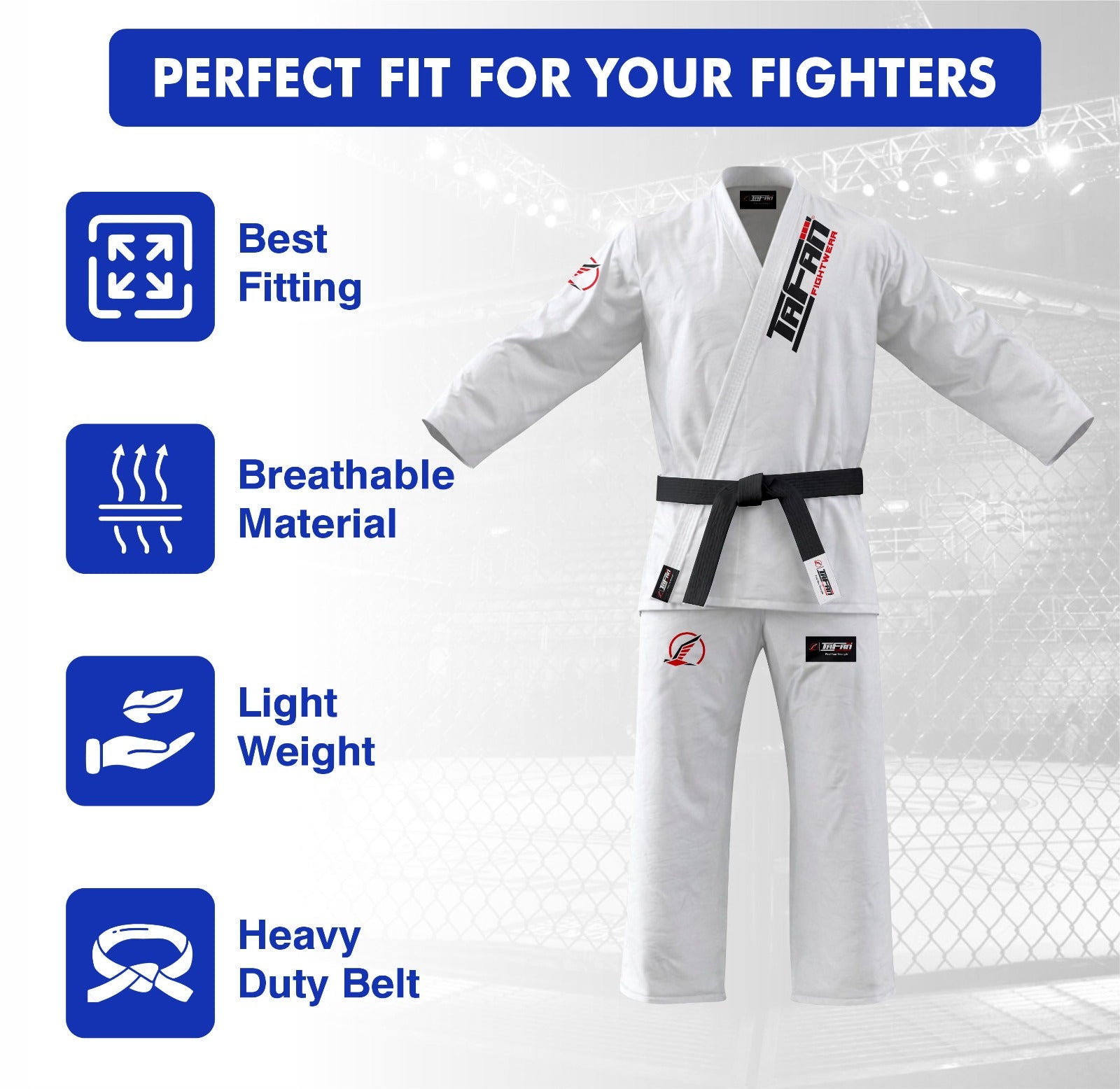 Basic White Brazilian Jiu Jitsu GI (BJJ GI)